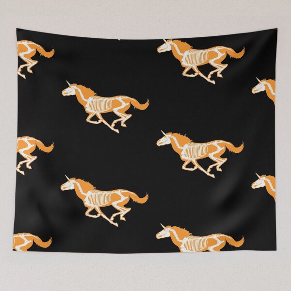 Item preview, Xray Unicorn Skeleton Orange/White/Black designed and sold by LuxeHurricane.