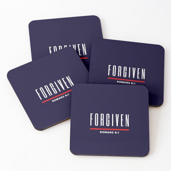 Item preview, Christian design forgiven Romans 8:1 (white) designed and sold by pureheartvision.