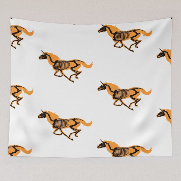 Item preview, Xray Unicorn Skeleton Orange/Black designed and sold by LuxeHurricane.