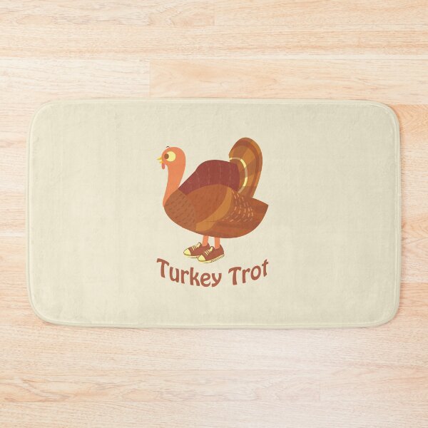 Item preview, Turkey Trot Cute Cartoon Turkey wearing Sneakers designed and sold by Hedgie Designs.