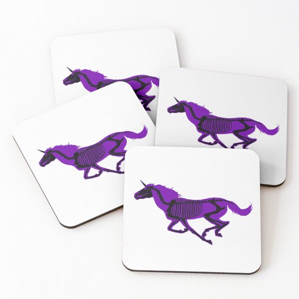 Item preview, Xray Unicorn Skeleton Purple/Black designed and sold by LuxeHurricane.