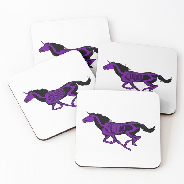 Item preview, Xray Unicorn Skeleton Black/Purple designed and sold by LuxeHurricane.