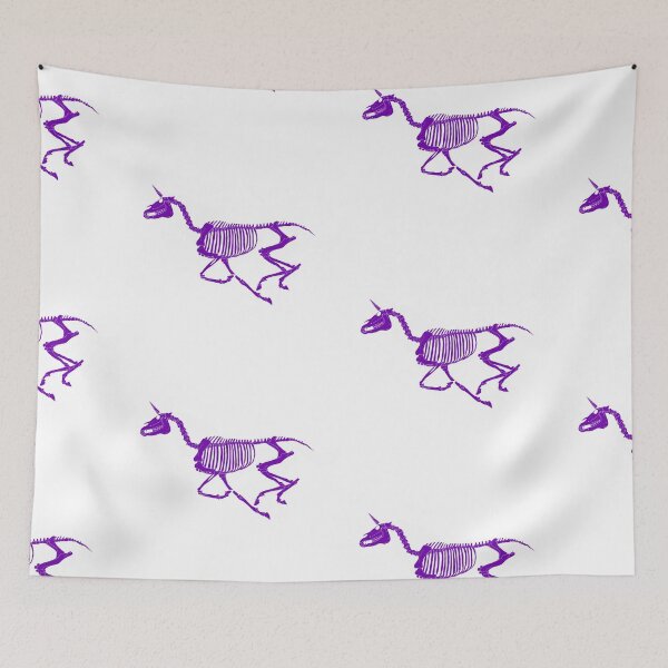 Item preview, Xray Unicorn Skeleton White/Purple/Transparent designed and sold by LuxeHurricane.