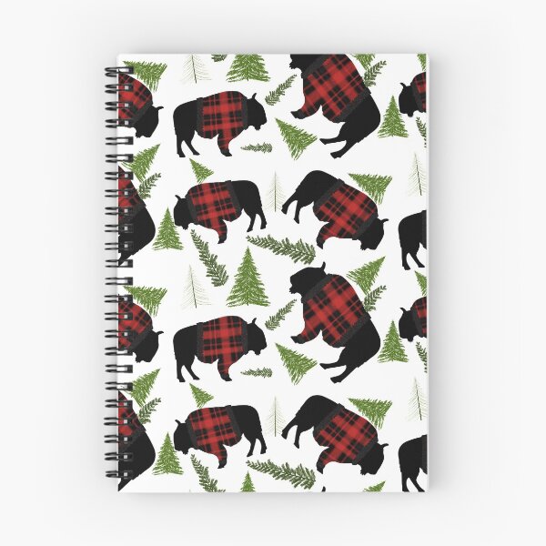 Item preview, Buffalo Wearing Buffalo Plaid Holiday Sweater With Evergreens And Snowballs designed and sold by Melindatodd.