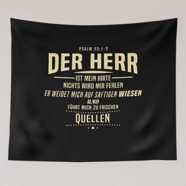 Artikelvorschau, Bibelvers HFA Psalm 23, 1-2 entworfen und verkauft von GoodNewsDesign.