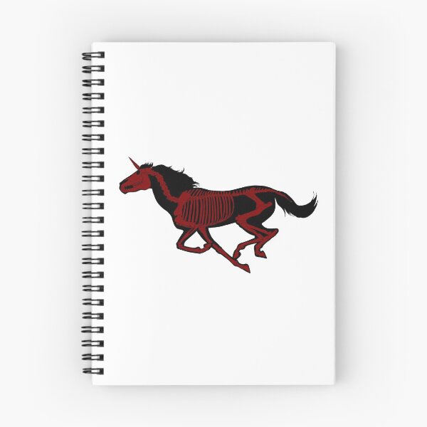 Item preview, Xray Unicorn Skeleton Black/Crimson/Transparent designed and sold by LuxeHurricane.