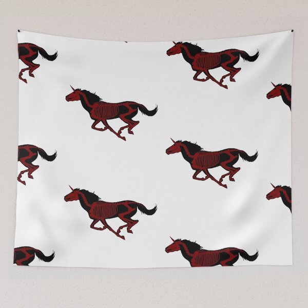 Item preview, Xray Unicorn Skeleton Black/Crimson/Transparent designed and sold by LuxeHurricane.