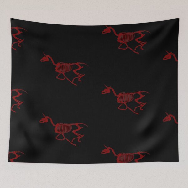 Item preview, Xray Unicorn Skeleton Black/Crimson/Black designed and sold by LuxeHurricane.