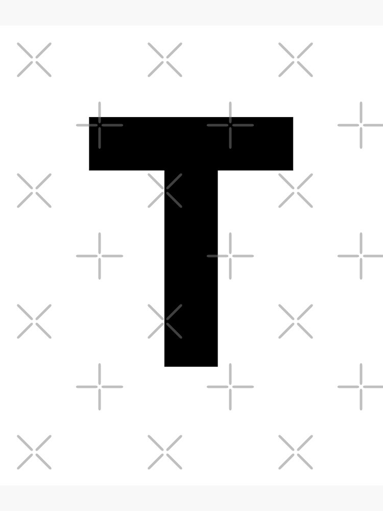 Lettre majuscule, Lettre T Alphabet du groupe correspondant majuscule |  Poster