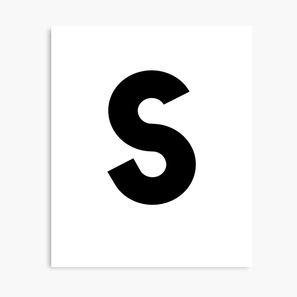 s capital letter letter s uppercase matching group alphabet metal print by rachimariposa redbubble