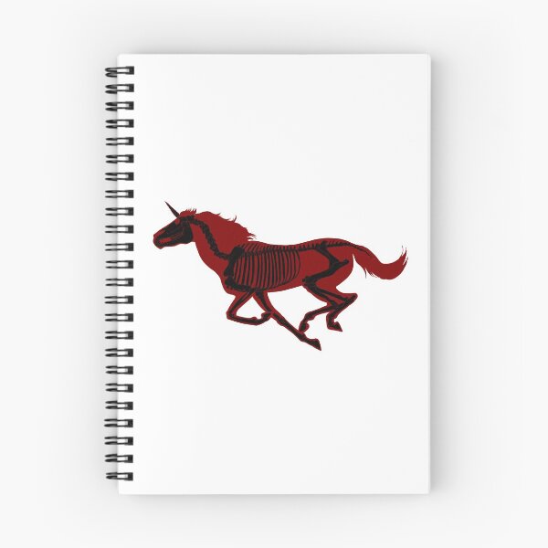 Item preview, Xray Unicorn Skeleton Crimson/Black designed and sold by LuxeHurricane.