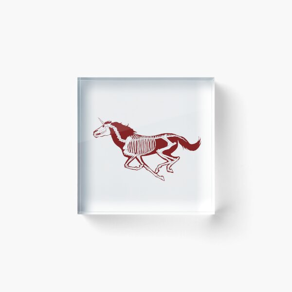 Item preview, Xray Unicorn Skeleton Crimson/White/Transparent designed and sold by LuxeHurricane.