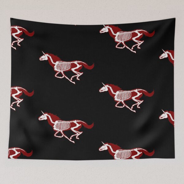 Item preview, Xray Unicorn Skeleton Crimson/White/Black designed and sold by LuxeHurricane.