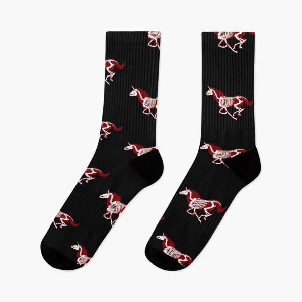 Item preview, Xray Unicorn Skeleton Crimson/White/Black designed and sold by LuxeHurricane.