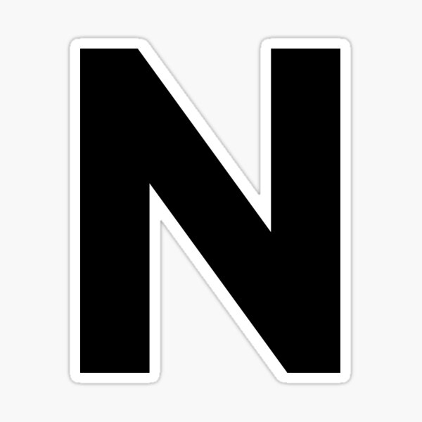 N Capital Letter, Letter N Uppercase Matching Group Alphabet