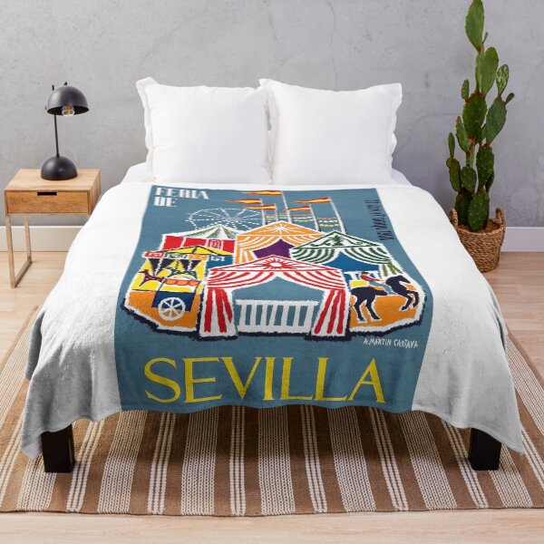 Item preview, Spain 1960 Seville April Fair Travel Poster designed and sold by retrographics.