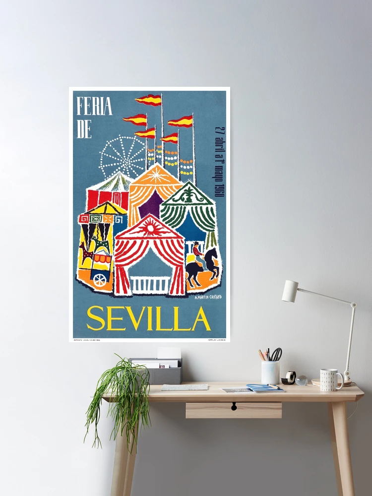 Seville Spain Vintage Minimal Retro Travel Poster | Poster