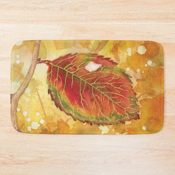 Item preview, Autumn Hawthorn Leaf in Watercolor designed and sold by Kelly Roy.