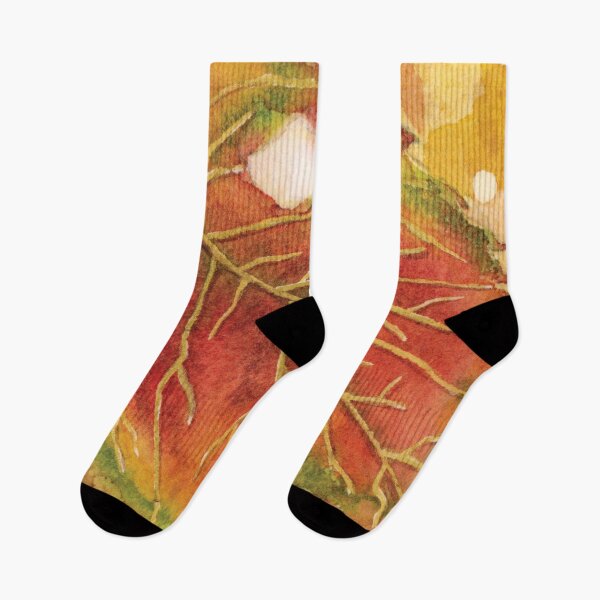 Item preview, Autumn Hawthorn Leaf in Watercolor designed and sold by Kelly Roy.