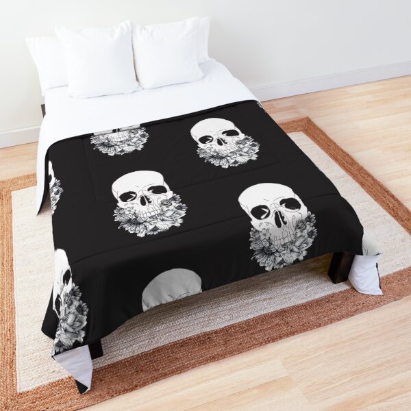 Floral Skull Comforter