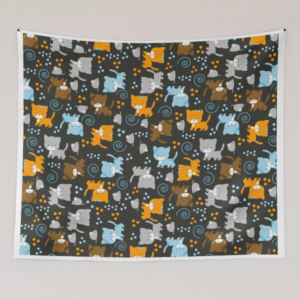 Item preview, Cute Cats Pattern designed and sold by Art by Jess.