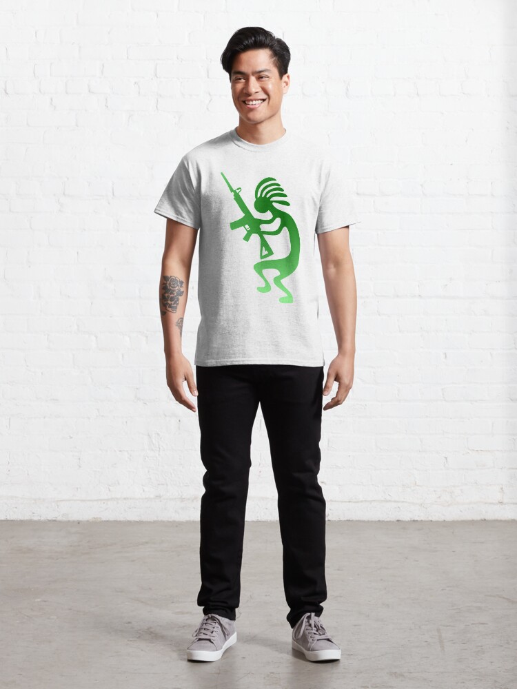 Thumbnail 3 of 7, Classic T-Shirt, American Indian with Rifle designed and sold by roggcar.