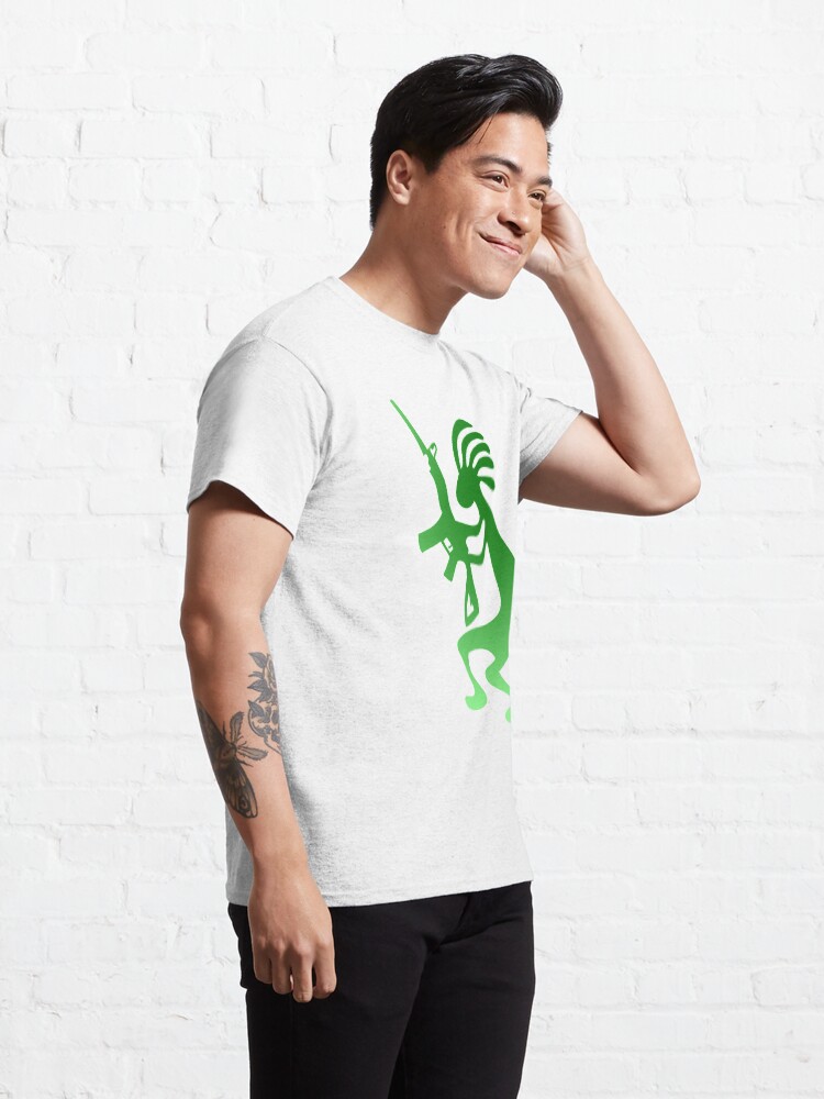 Thumbnail 5 of 7, Classic T-Shirt, American Indian with Rifle designed and sold by roggcar.