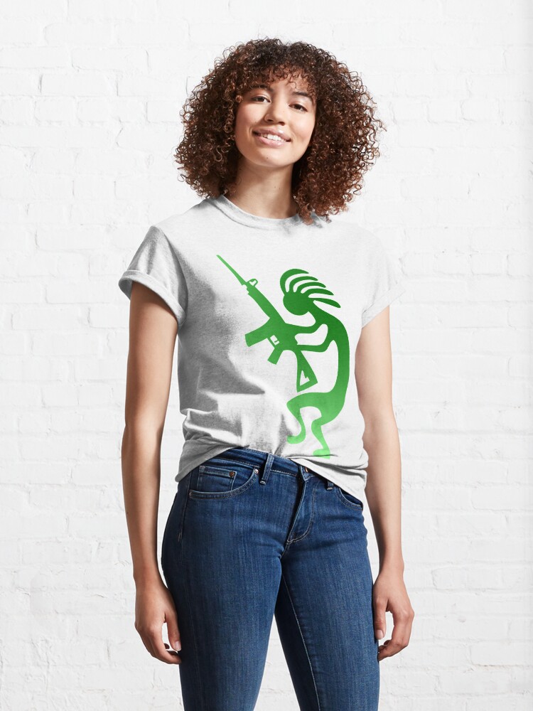Thumbnail 4 of 7, Classic T-Shirt, American Indian with Rifle designed and sold by roggcar.