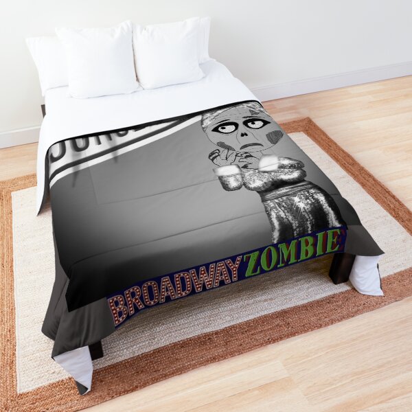 Broadway Zombie Sunset Ghoulevard Theatre Program Comforter