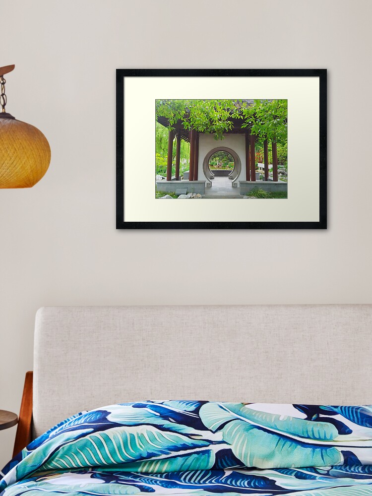 Thumbnail 1 of 7, Framed Art Print, Chinese garden designed and sold by TalBright.