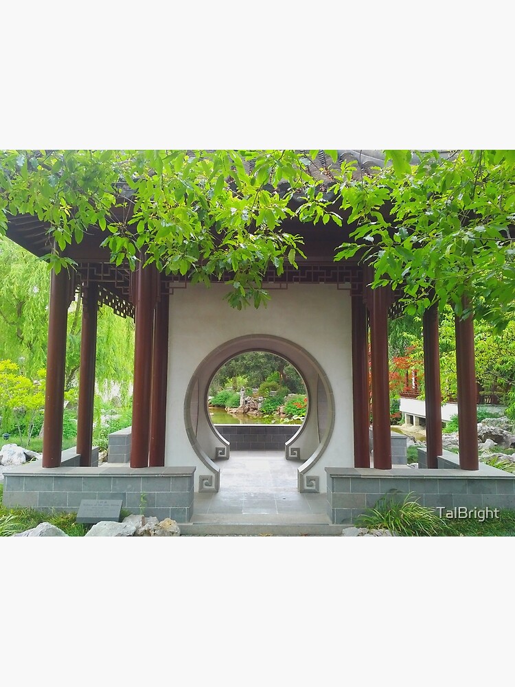 Thumbnail 7 of 7, Framed Art Print, Chinese garden designed and sold by TalBright.
