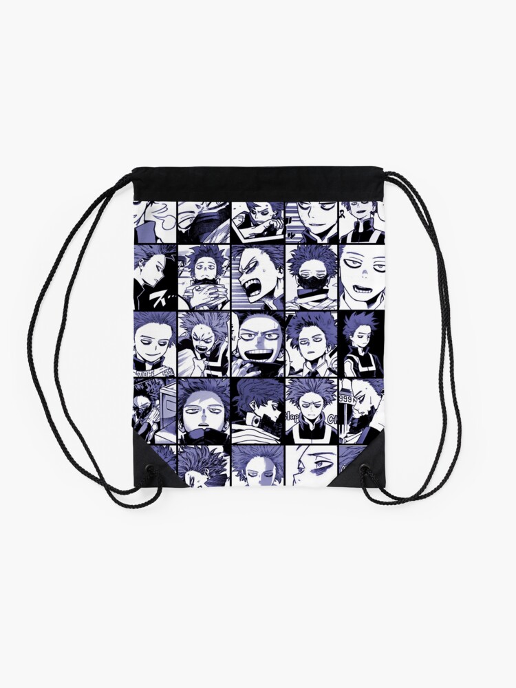 Alternate view of Shinso Collage color version Drawstring Bag