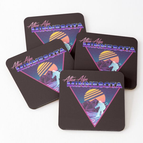 Item preview, Retro Vaporwave Ski Mountain | Afton Alps Minnesota | Shirts, Stickers, and More! designed and sold by KlehmInTime.