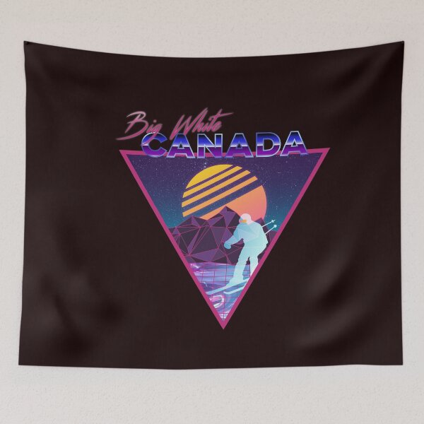 Item preview, Retro Vaporwave Ski Mountain | Big White Canada | Shirts, Stickers, and More! designed and sold by KlehmInTime.