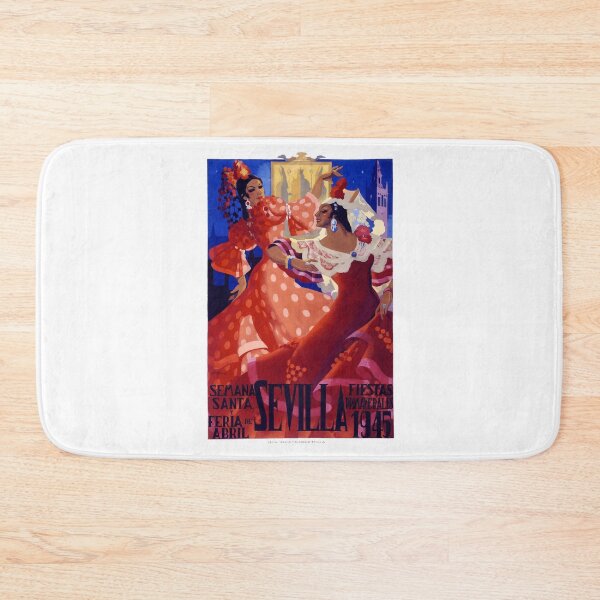 Item preview, Spain 1945 Seville April Fair Travel Poster designed and sold by retrographics.