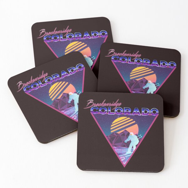 Item preview, Retro Vaporwave Ski Mountain | Breckenridge Colorado | Shirts, Stickers, and More! designed and sold by KlehmInTime.