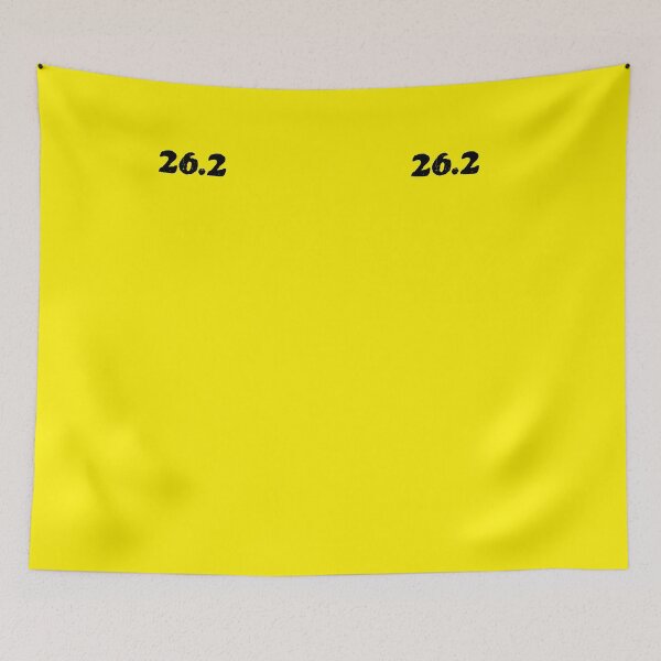 Item preview, Twenty Six Point Two Marathon 26.2 Yellow Sock  designed and sold by SunnyLemonader.