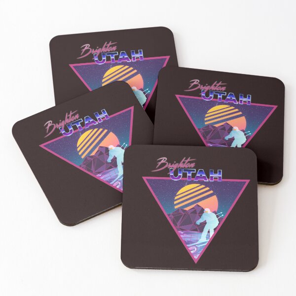 Item preview, Retro Vaporwave Ski Mountain | Brighton Head Utah | Shirts, Stickers, and More! designed and sold by KlehmInTime.