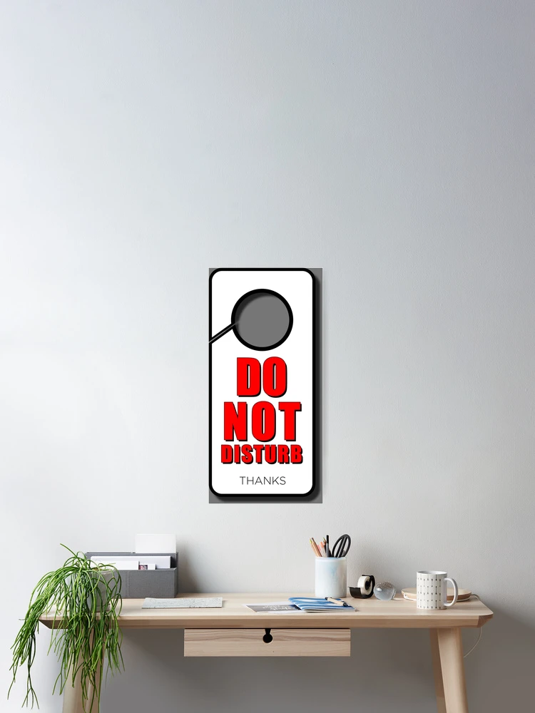 Thumbnail 2 of 3, Poster, Do Not Disturb designed and sold by Bartrand Design Studio.
