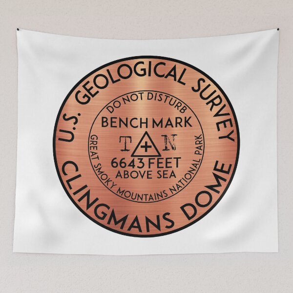 Item preview, CLINGMANS DOME NORTH CAROLINA GREAT SMOKY MOUNTAINS NATIONAL PARK GEOCACHING APPALACHIAN TRAIL BENCHMARK BENCH MARK designed and sold by DESTINATIONS DECAL.
