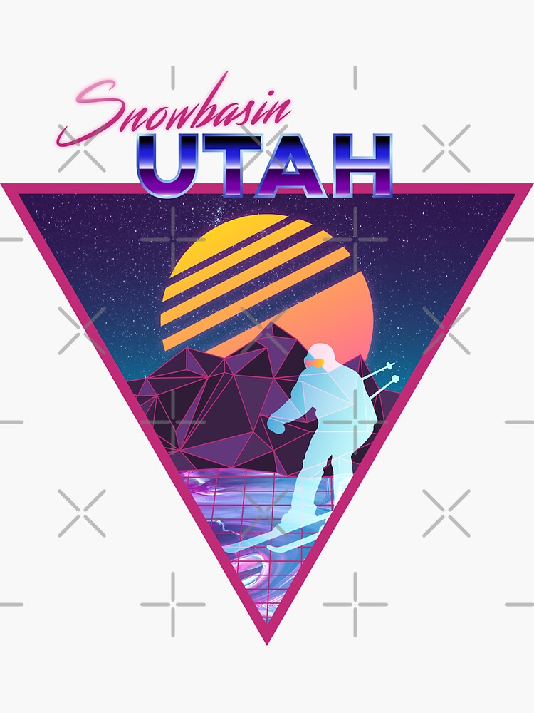 Snowbasin Utah Retro Ski T-Shirt Snowbasin Utah Retro Ski T-Shirt