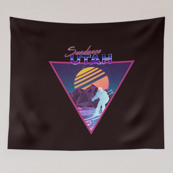 Item preview, Retro Vaporwave Ski Mountain | Sundance Utah | Shirts, Stickers, and More! designed and sold by KlehmInTime.