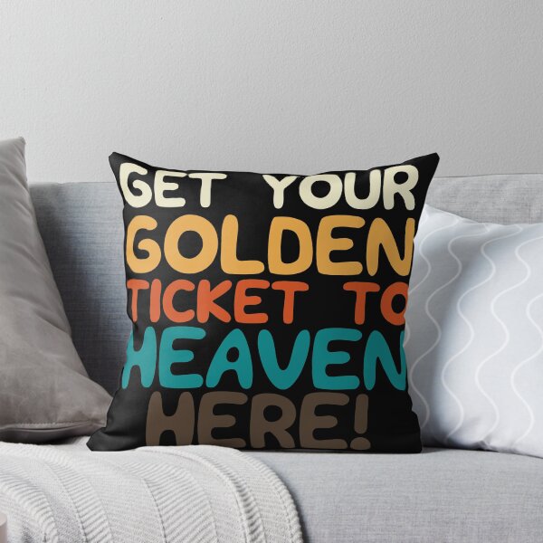 Item preview, Get your golden ticket to heaven here vintage color designed and sold by Scoopivich.