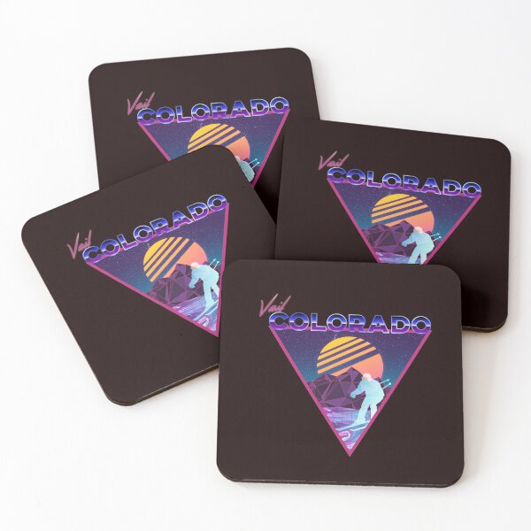Item preview, Retro Vaporwave Ski Mountain | Vail Colorado | Shirts, Stickers, and More! designed and sold by KlehmInTime.