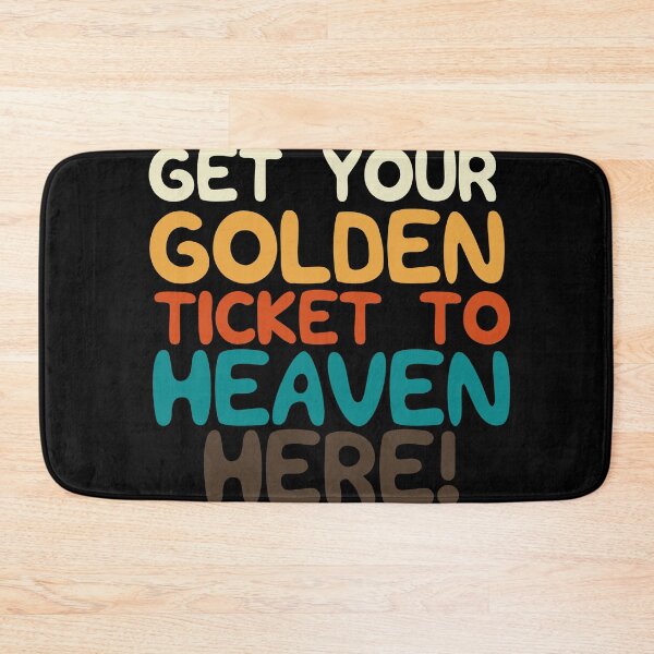 Item preview, Get your golden ticket to heaven here vintage color designed and sold by Scoopivich.