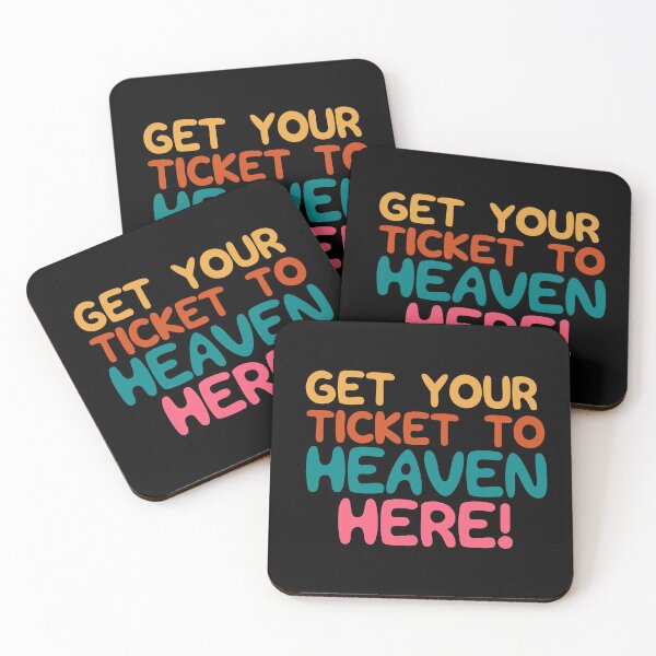 Item preview, Get your ticket to heaven here dark vintage designed and sold by Scoopivich.