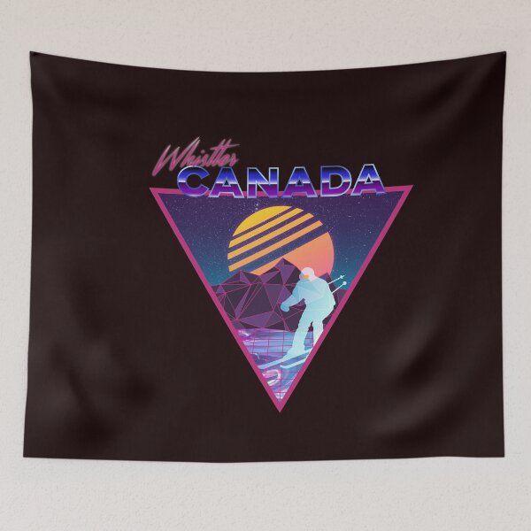 Item preview, Retro Vaporwave Ski Mountain | Whistler Canada | Shirts, Stickers, and More! designed and sold by KlehmInTime.