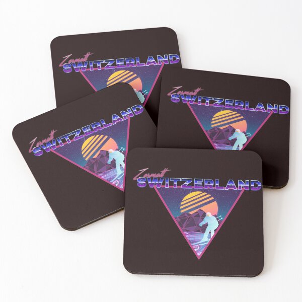 Item preview, Retro Vaporwave Ski Mountain | Zermatt Switzerland | Shirts, Stickers, and More! designed and sold by KlehmInTime.