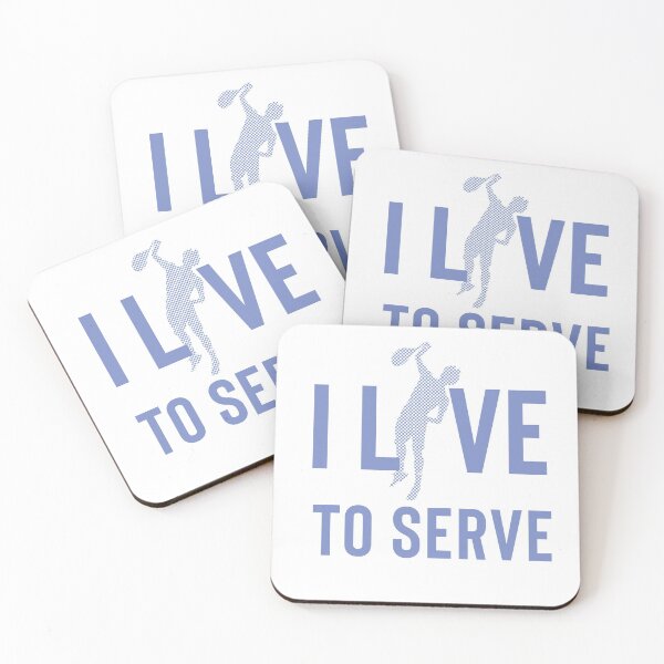 Item preview, Tennis Player, Coach Gift Design - I Live to Serve designed and sold by sparkpress.