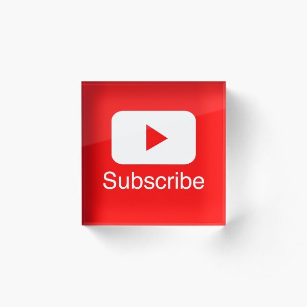 um Ihre Fangemeinde zu vergrößern und die Interaktion zu verbessern. Entwickelt für Vlogger und Blogger, die mehr Menschen erreichen wollen!
An einer kleinen Eigenwerbung ist nichts auszusetzen! Erinnern Sie Ihre Zuschauer Acrylblock